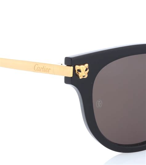 cartier black sunglasses|cartier sunglasses panthere price.